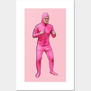 Pink guy art design Posters and Art